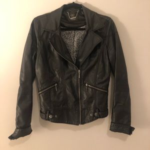 EUC Zara Trafaluc Faux Leather Moto Biker Jacket